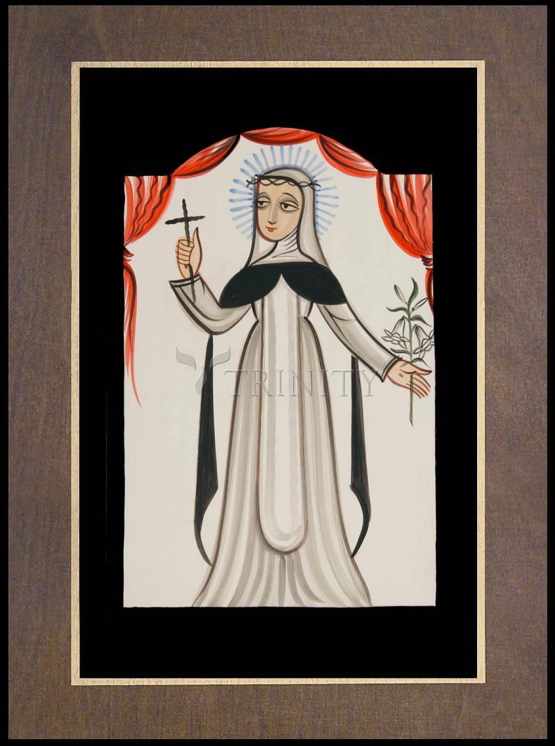 St. Catherine of Siena - Wood Plaque Premium by Br. Arturo Olivas, OFS - Trinity Stores