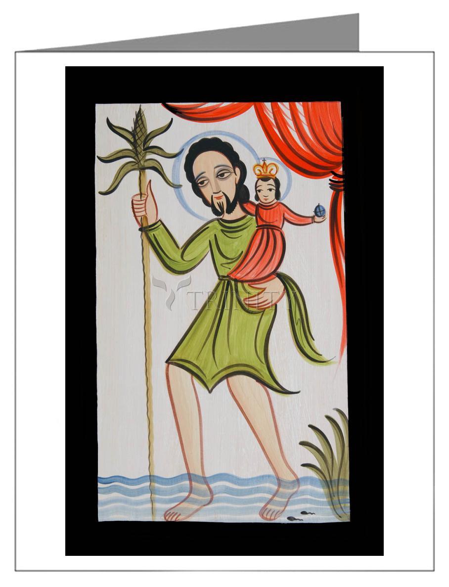 St. Christopher - Note Card by Br. Arturo Olivas, OFS - Trinity Stores
