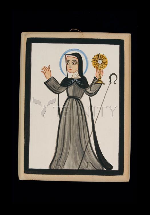 St. Clare of Assisi - Holy Card by Br. Arturo Olivas, OFS - Trinity Stores