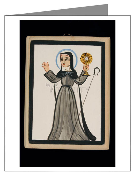 St. Clare of Assisi - Note Card by Br. Arturo Olivas, OFS - Trinity Stores