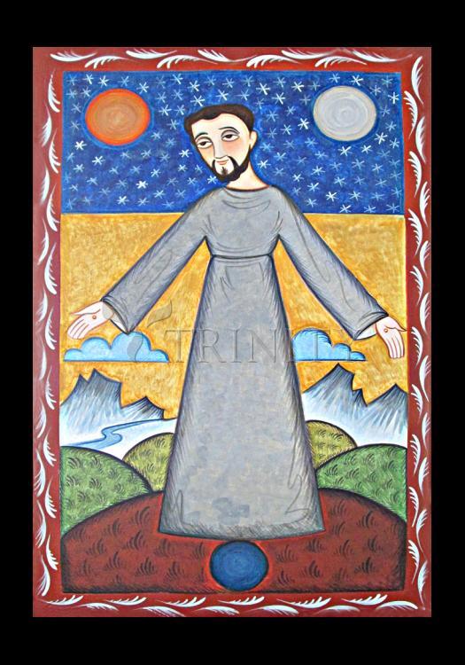 St. Francis of Assisi, Br. of Cosmos - Holy Card by Br. Arturo Olivas, OFS - Trinity Stores