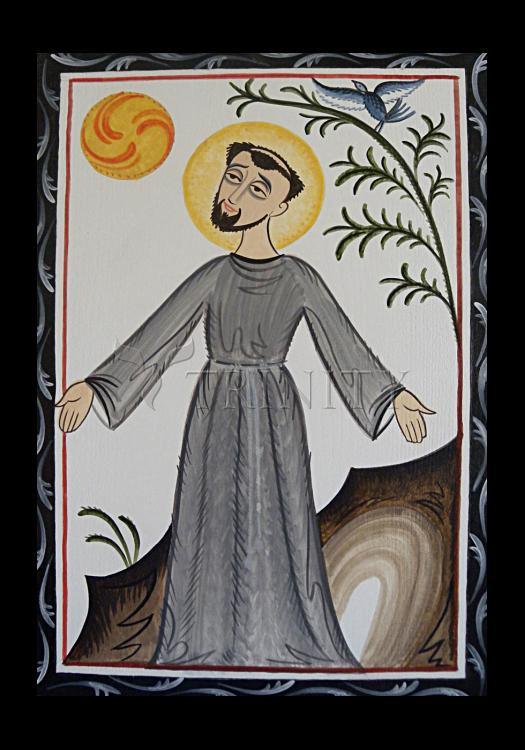 St. Francis of Assisi - Holy Card by Br. Arturo Olivas, OFS - Trinity Stores