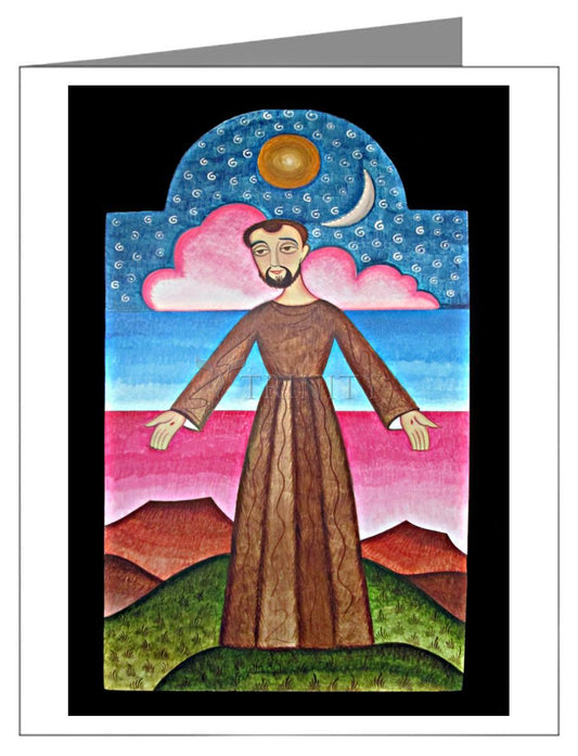 St. Francis of Assisi, Herald of Creation - Note Card by Br. Arturo Olivas, OFS - Trinity Stores