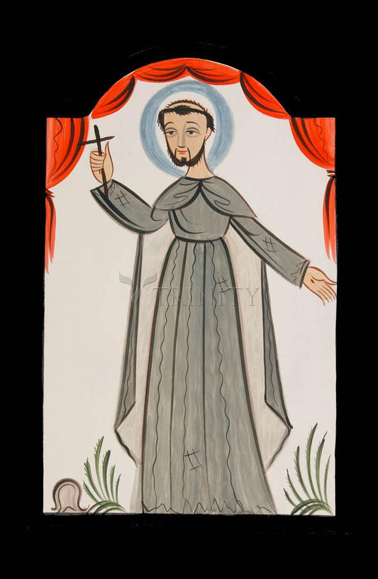 St. Francis of Assisi - Wood Plaque by Br. Arturo Olivas, OFS - Trinity Stores