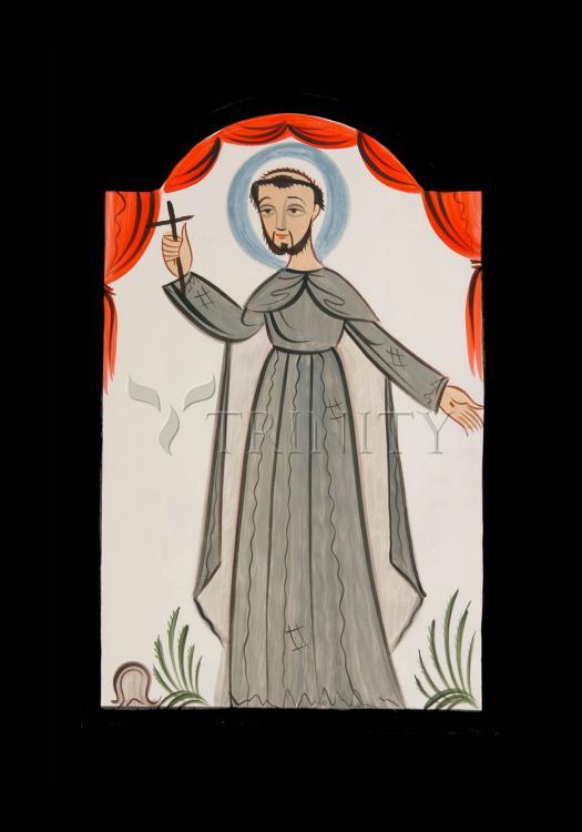 St. Francis of Assisi - Holy Card by Br. Arturo Olivas, OFS - Trinity Stores