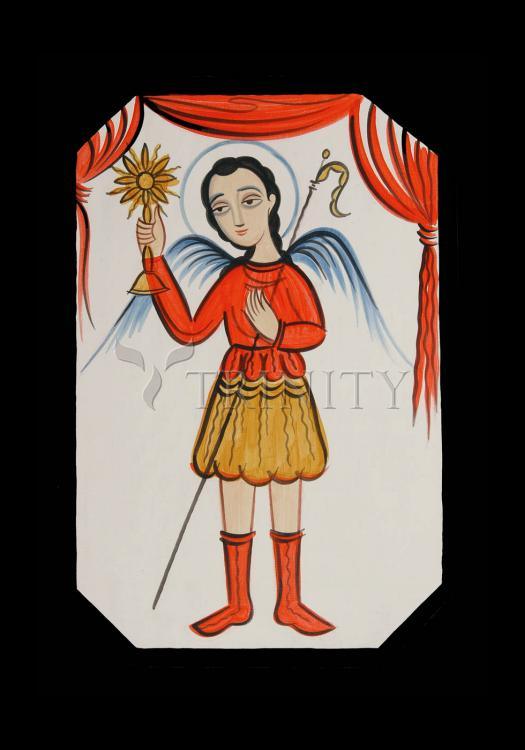 St. Gabriel Archangel - Holy Card by Br. Arturo Olivas, OFS - Trinity Stores