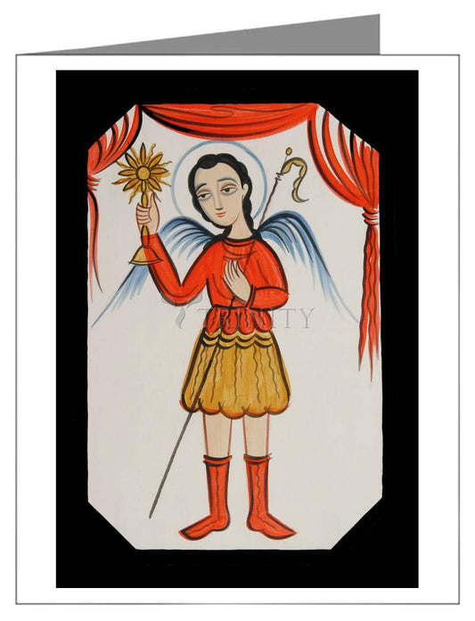 St. Gabriel Archangel - Note Card Custom Text by Br. Arturo Olivas, OFS - Trinity Stores