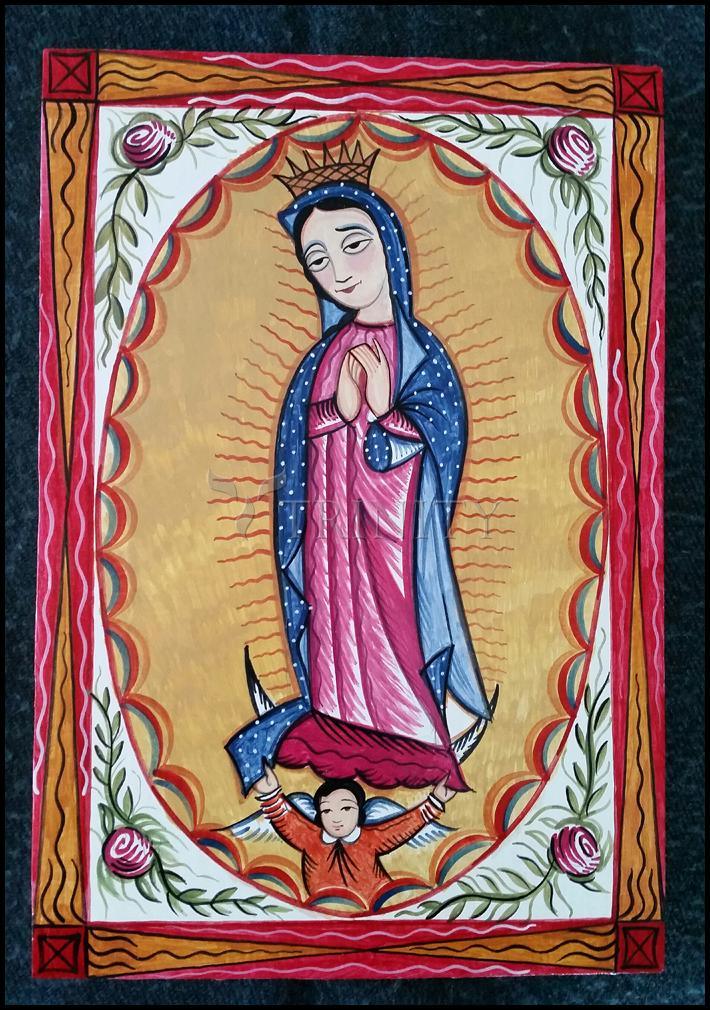 Our Lady of Guadalupe - Wood Plaque by Br. Arturo Olivas, OFS - Trinity Stores