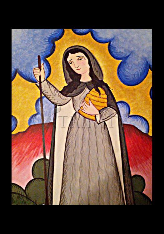St. Gobnait - Holy Card by Br. Arturo Olivas, OFS - Trinity Stores