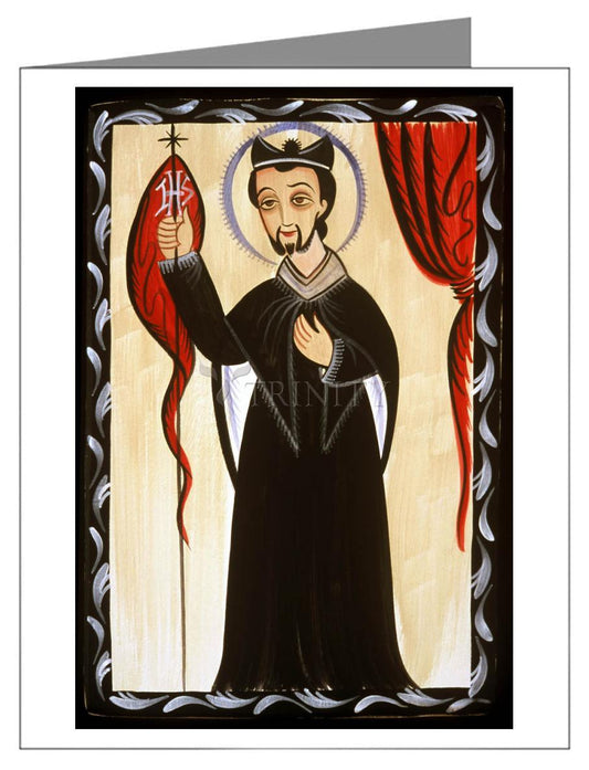 St. Ignatius Loyola - Note Card by Br. Arturo Olivas, OFS - Trinity Stores
