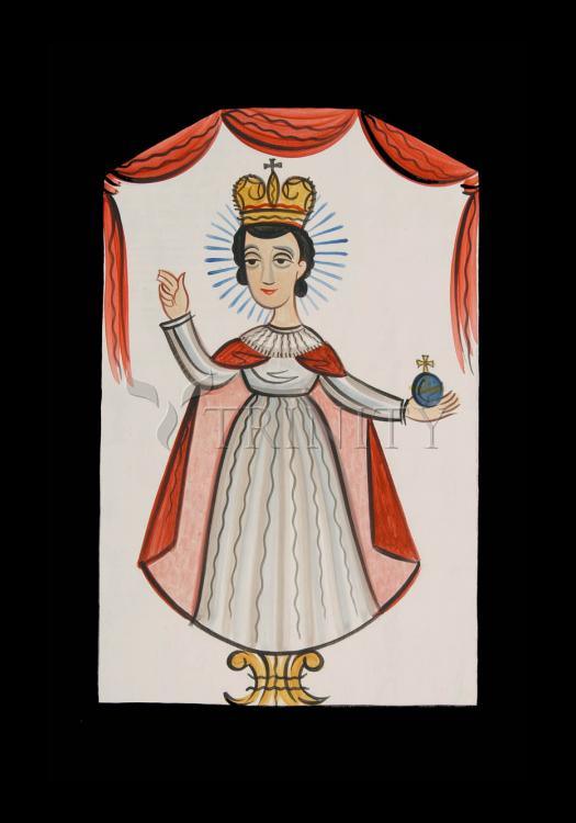 Infant of Prague - Holy Card by Br. Arturo Olivas, OFS - Trinity Stores