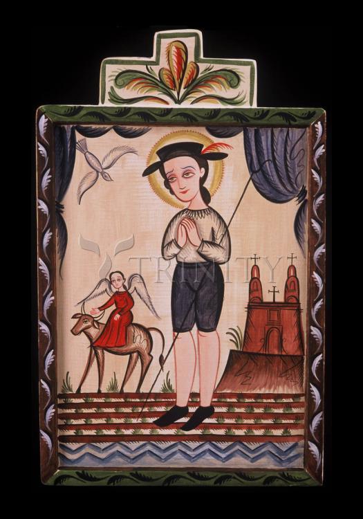 St. Isidore - Holy Card by Br. Arturo Olivas, OFS - Trinity Stores