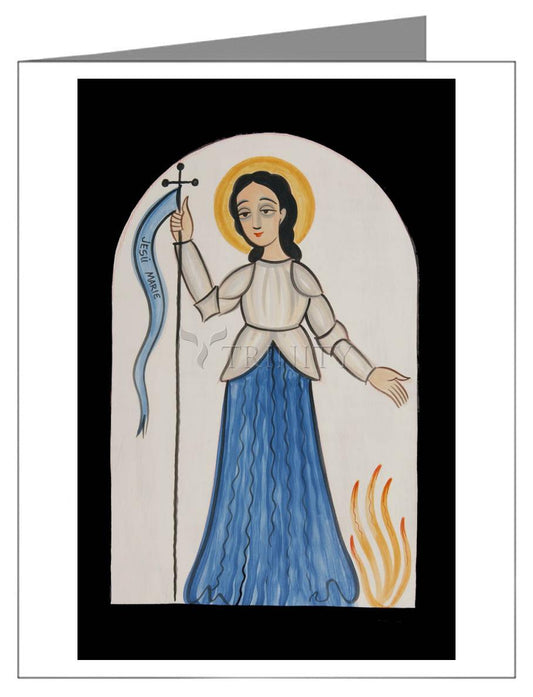 St. Joan of Arc - Note Card by Br. Arturo Olivas, OFS - Trinity Stores
