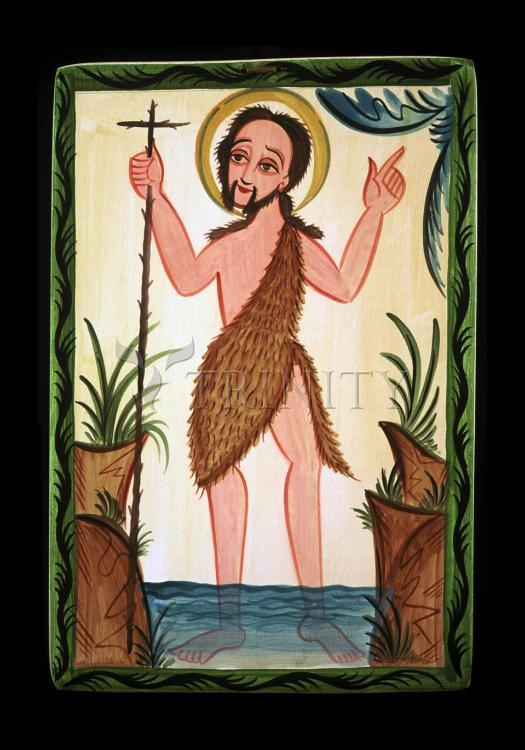 St. John the Baptist - Holy Card by Br. Arturo Olivas, OFS - Trinity Stores