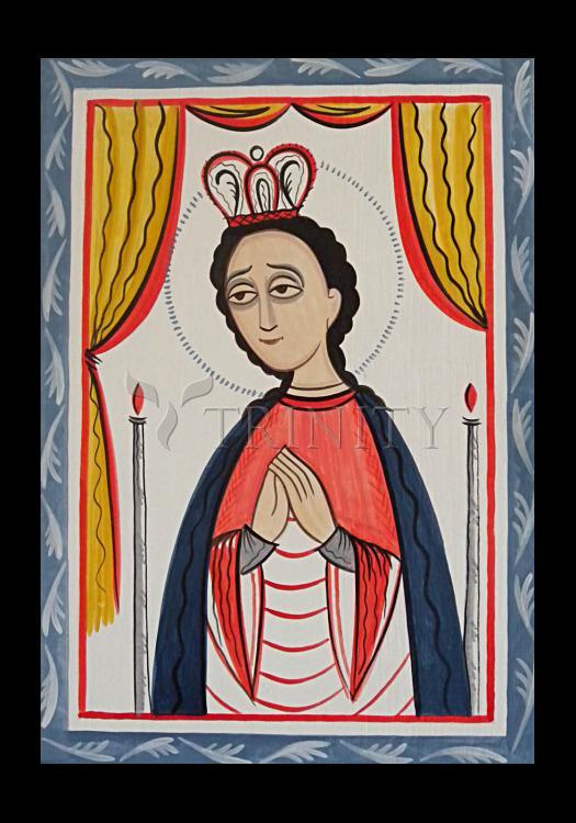 Our Lady of San Juan de los Lagos - Holy Card by Br. Arturo Olivas, OFS - Trinity Stores