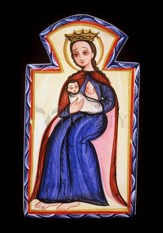 Our Lady of the Milk - Holy Card by Br. Arturo Olivas, OFS - Trinity Stores