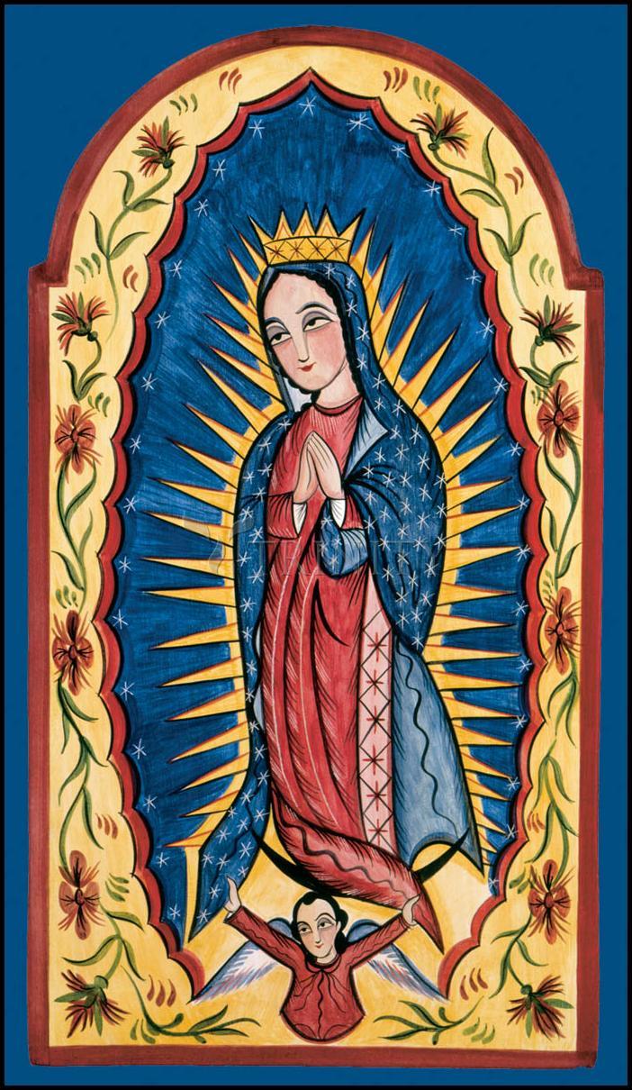 Our Lady of Guadalupe - Wood Plaque by Br. Arturo Olivas, OFS - Trinity Stores