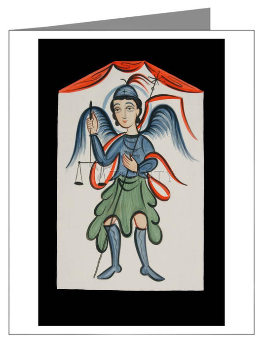 St. Michael Archangel - Note Card by Br. Arturo Olivas, OFS - Trinity Stores