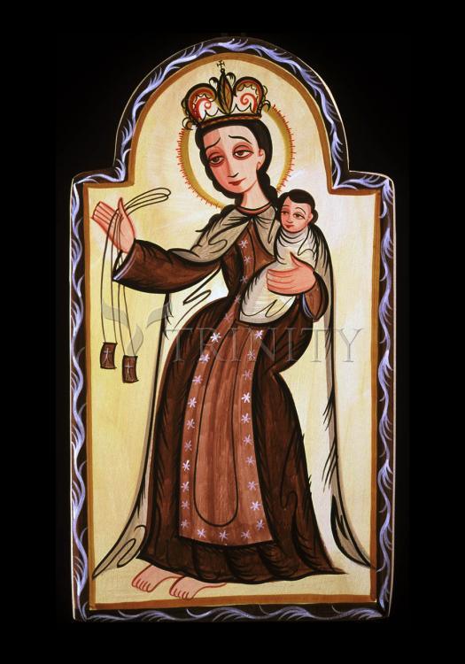 Our Lady of Mt. Carmel - Holy Card by Br. Arturo Olivas, OFS - Trinity Stores