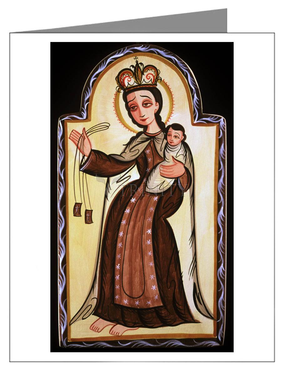 Our Lady of Mt. Carmel - Note Card by Br. Arturo Olivas, OFS - Trinity Stores