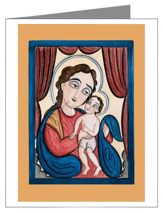 Our Lady, Refuge of Sinners with the Christ Child - Note Card by Br. Arturo Olivas, OFS - Trinity Stores