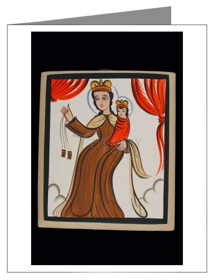 Our Lady of Mt. Carmel - Note Card Custom Text by Br. Arturo Olivas, OFS - Trinity Stores