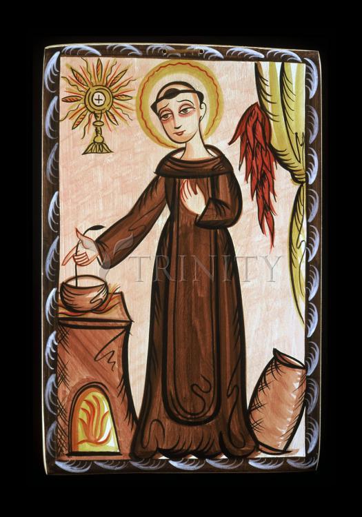 St. Pascal Baylon - Holy Card by Br. Arturo Olivas, OFS - Trinity Stores