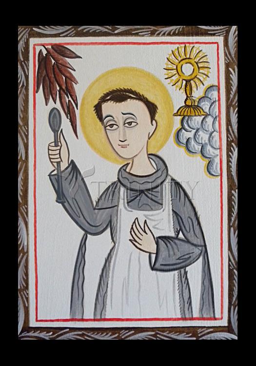 St. Pascal Baylon - Holy Card by Br. Arturo Olivas, OFS - Trinity Stores