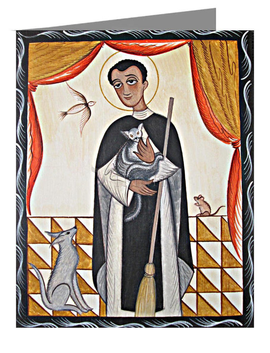 St. Martin de Porres - Note Card by Br. Arturo Olivas, OFS - Trinity Stores