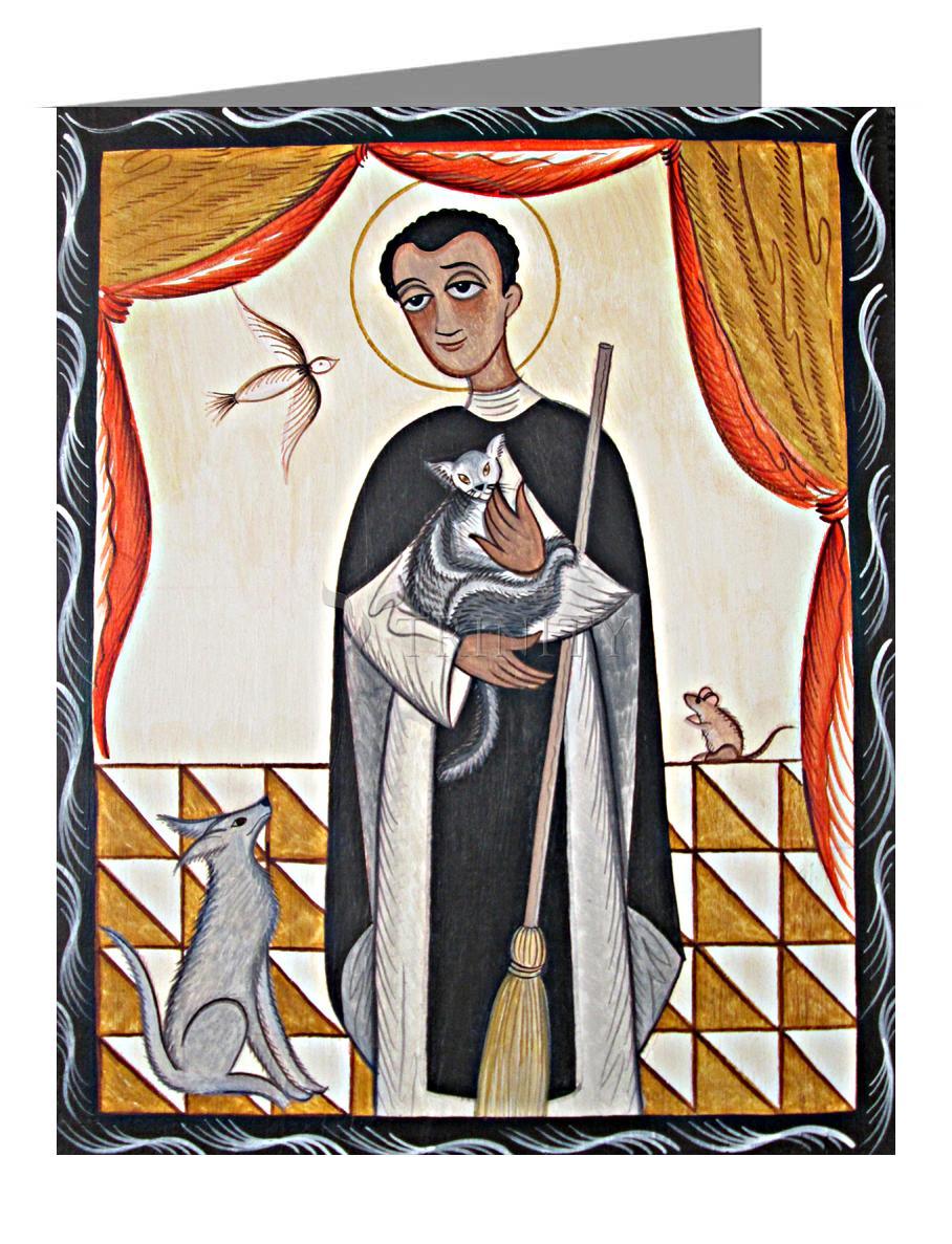 St. Martin de Porres - Note Card Custom Text by Br. Arturo Olivas, OFS - Trinity Stores