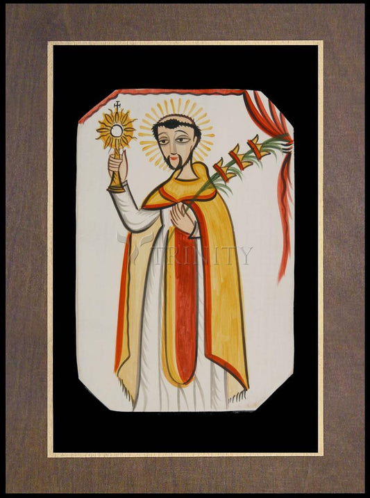 St. Raymond Nonnatus - Wood Plaque Premium by Br. Arturo Olivas, OFS - Trinity Stores