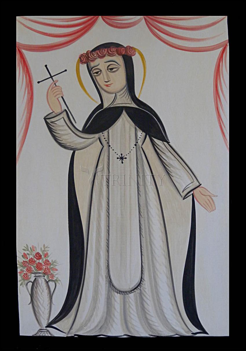 St. Rose of Lima - Wood Plaque by Br. Arturo Olivas, OFS - Trinity Stores