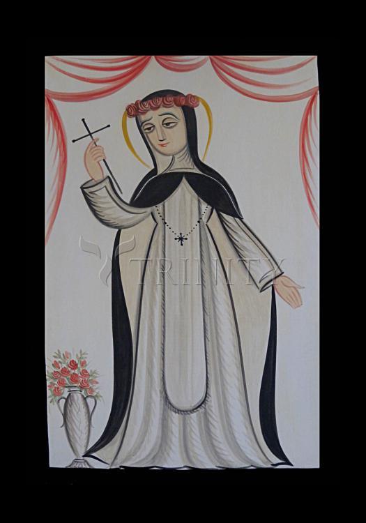 St. Rose of Lima - Holy Card by Br. Arturo Olivas, OFS - Trinity Stores