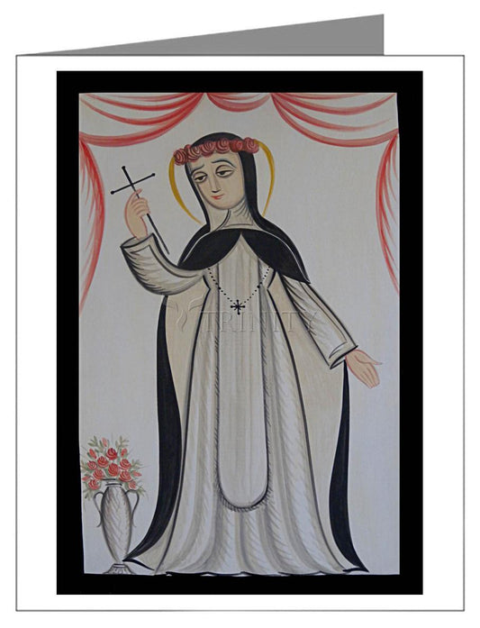 St. Rose of Lima - Note Card by Br. Arturo Olivas, OFS - Trinity Stores