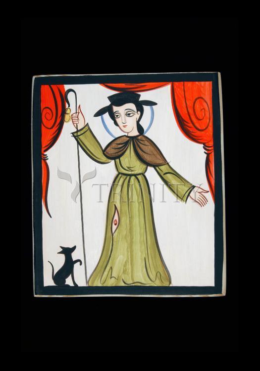 St. Roch - Holy Card by Br. Arturo Olivas, OFS - Trinity Stores