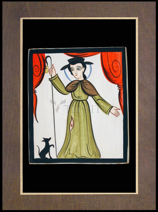 St. Roch - Wood Plaque Premium by Br. Arturo Olivas, OFS - Trinity Stores