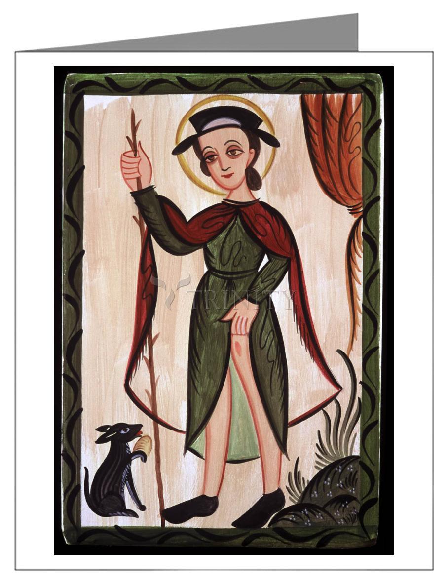 St. Roch - Note Card Custom Text by Br. Arturo Olivas, OFS - Trinity Stores