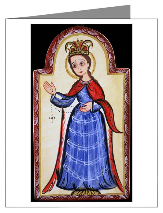 Our Lady of the Rosary - Note Card Custom Text by Br. Arturo Olivas, OFS - Trinity Stores