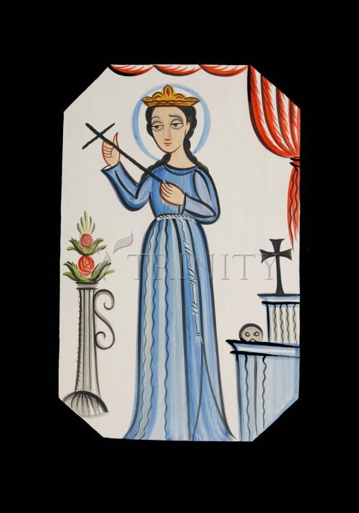St. Rosalia - Holy Card by Br. Arturo Olivas, OFS - Trinity Stores