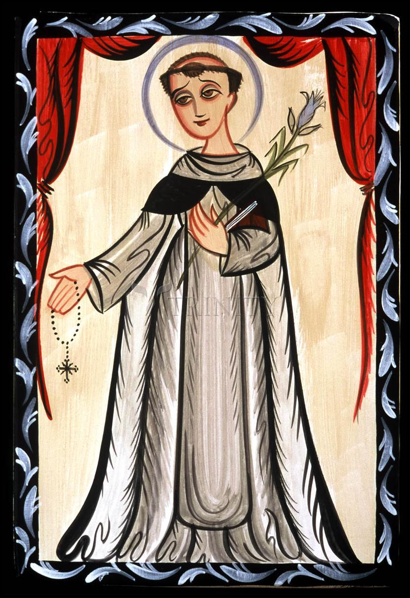 St. Dominic - Wood Plaque by Br. Arturo Olivas, OFS - Trinity Stores
