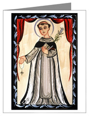 Custom Text Note Card - St. Dominic by A. Olivas