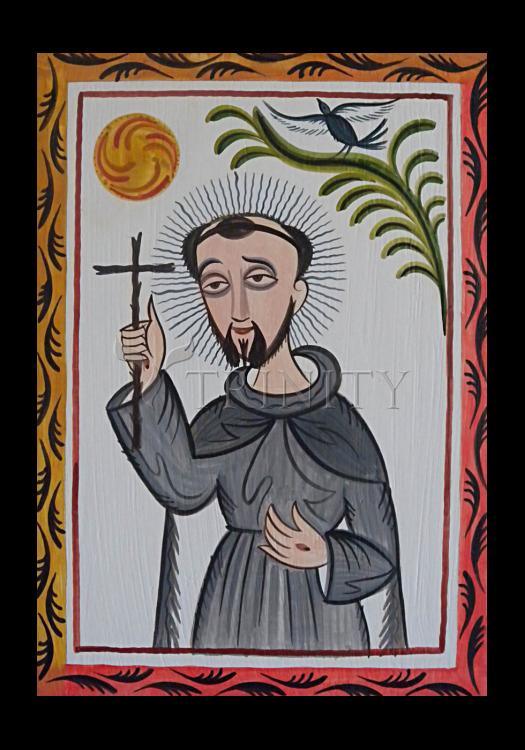 St. Francis of Assisi - Holy Card by Br. Arturo Olivas, OFS - Trinity Stores