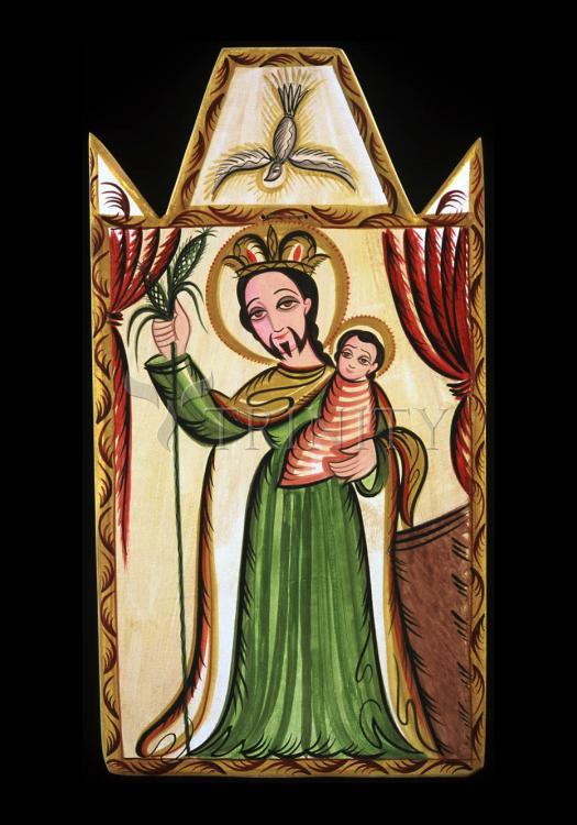 St. Joseph - Holy Card by Br. Arturo Olivas, OFS - Trinity Stores