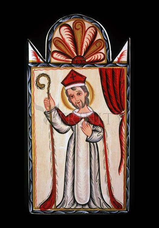 St. Nicholas - Holy Card by Br. Arturo Olivas, OFS - Trinity Stores