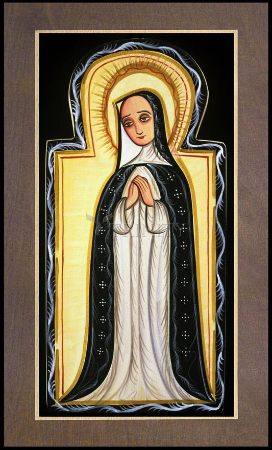 Our Lady of Solitude - Wood Plaque Premium by Br. Arturo Olivas, OFS - Trinity Stores