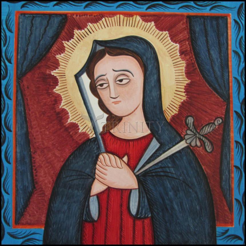 Mater Dolorosa - Mother of Sorrows - Wood Plaque by Br. Arturo Olivas, OFS - Trinity Stores