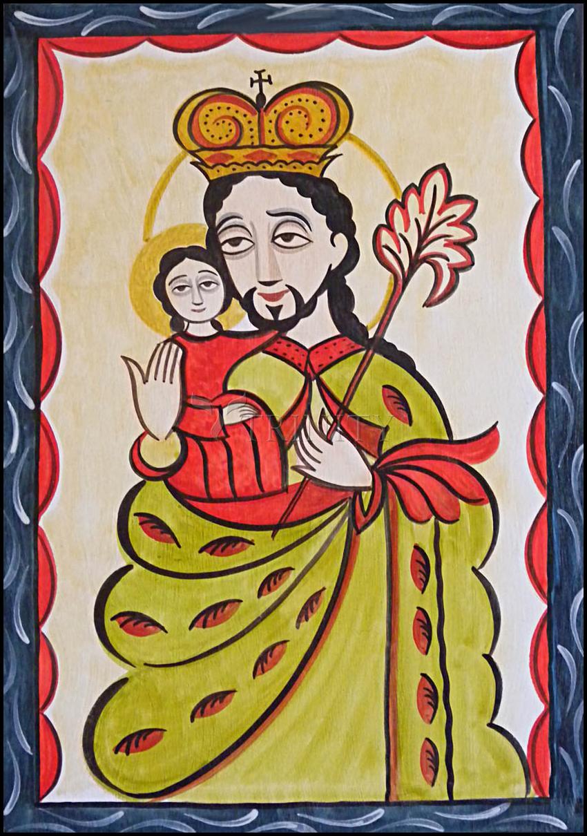 St. Joseph - Wood Plaque by Br. Arturo Olivas, OFS - Trinity Stores