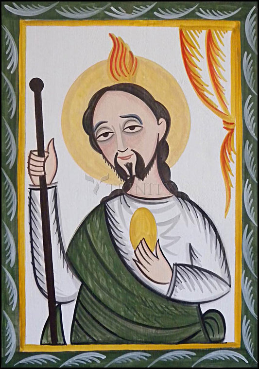 St. Jude - Wood Plaque by Br. Arturo Olivas, OFS - Trinity Stores
