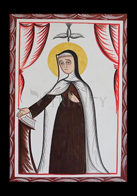 St. Teresa of Avila - Holy Card by Br. Arturo Olivas, OFS - Trinity Stores