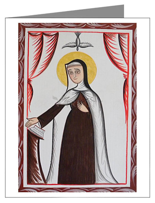 St. Teresa of Avila - Note Card Custom Text by Br. Arturo Olivas, OFS - Trinity Stores